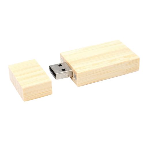 USB-stick af bambus 4 GB - Billede 2